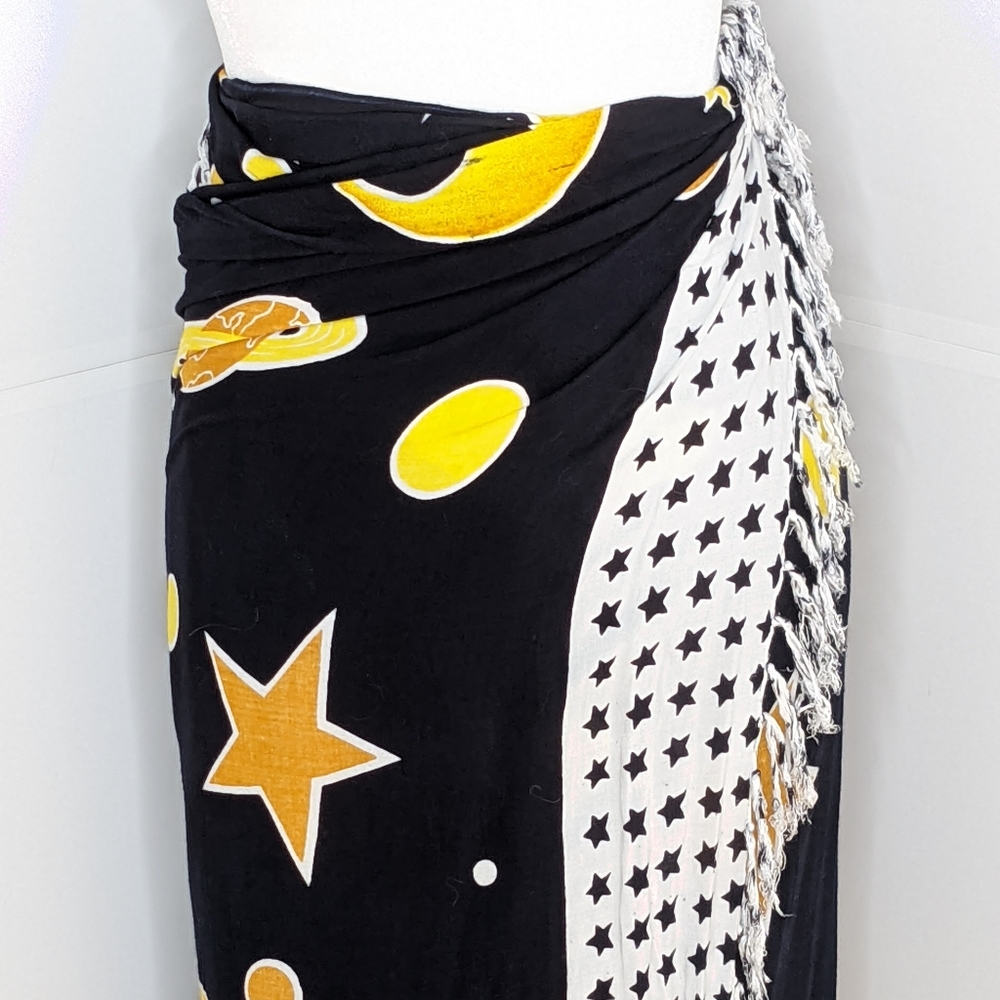 ๐ Rama EUC 4-in-one celestial skirt Sarong coverup crop halter top dress Small - Picture 11 of 17
